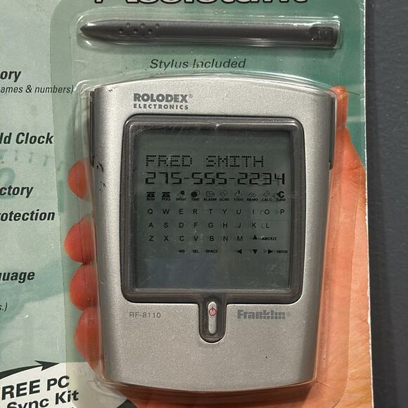 Vintage ROLODEX ELECTRONICS touch screen personal digital assistant RF-8110 - Picture 7 of 8